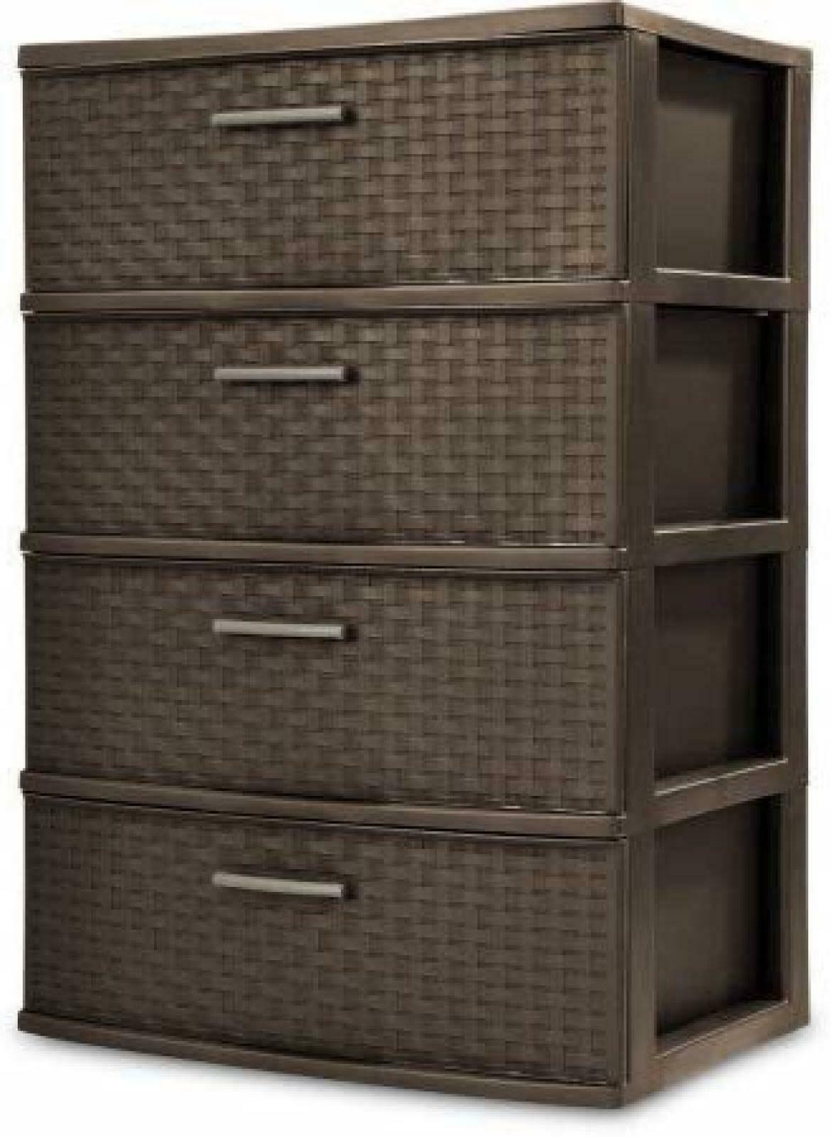 4 Drawer Wide Weave Tower J92143