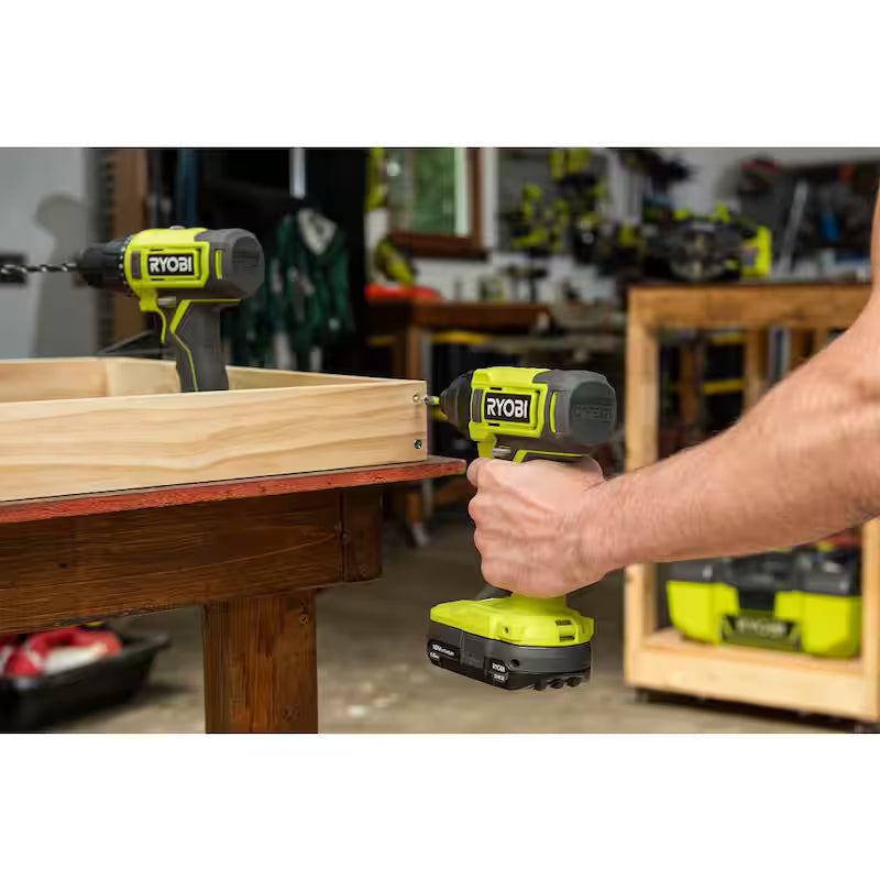 18V Cordless 2-Tool Combo Kit with Drill/Driver and Impact Driver J19501