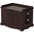 Espresso Cat Litter Box H95357