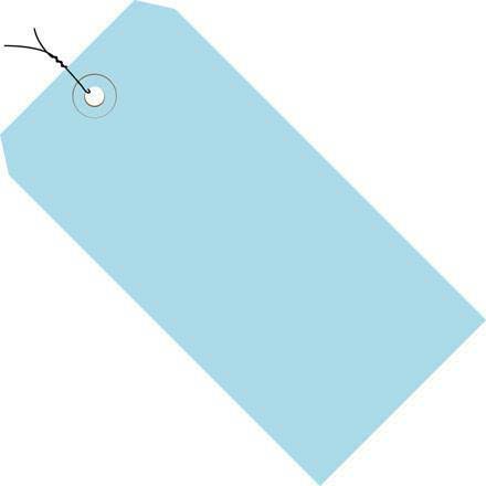 Light Blue Pre-Wired Colored Tags 1000 Per Case O484461