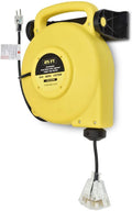 25 Ft Retractable Extension Cord Reel with 3 Outlets Y830