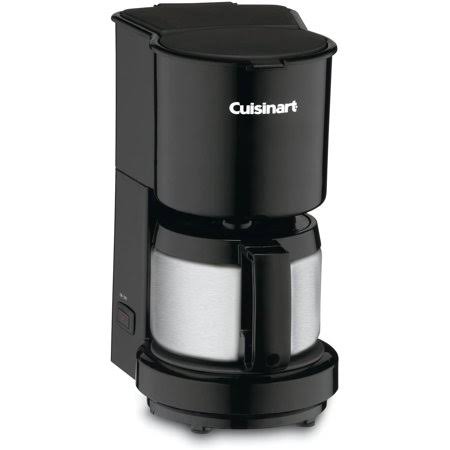 4-Cup Black Coffeemaker with Stainless-Steel Carafe G51035