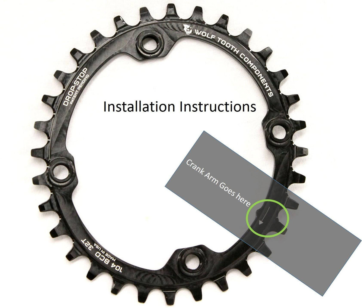 Elliptical 32T x 104 Chainring I220080