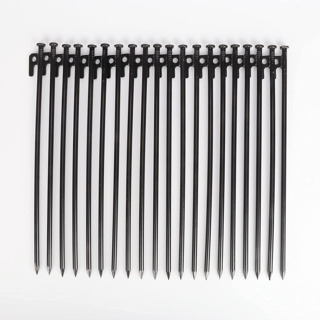 15.7 Inches 20 Pcs Heavy Duty Steel Tent Stakes O517