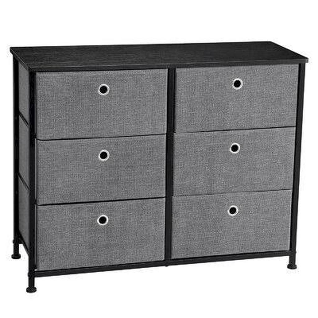 Black 6 Drawer Chest T8745