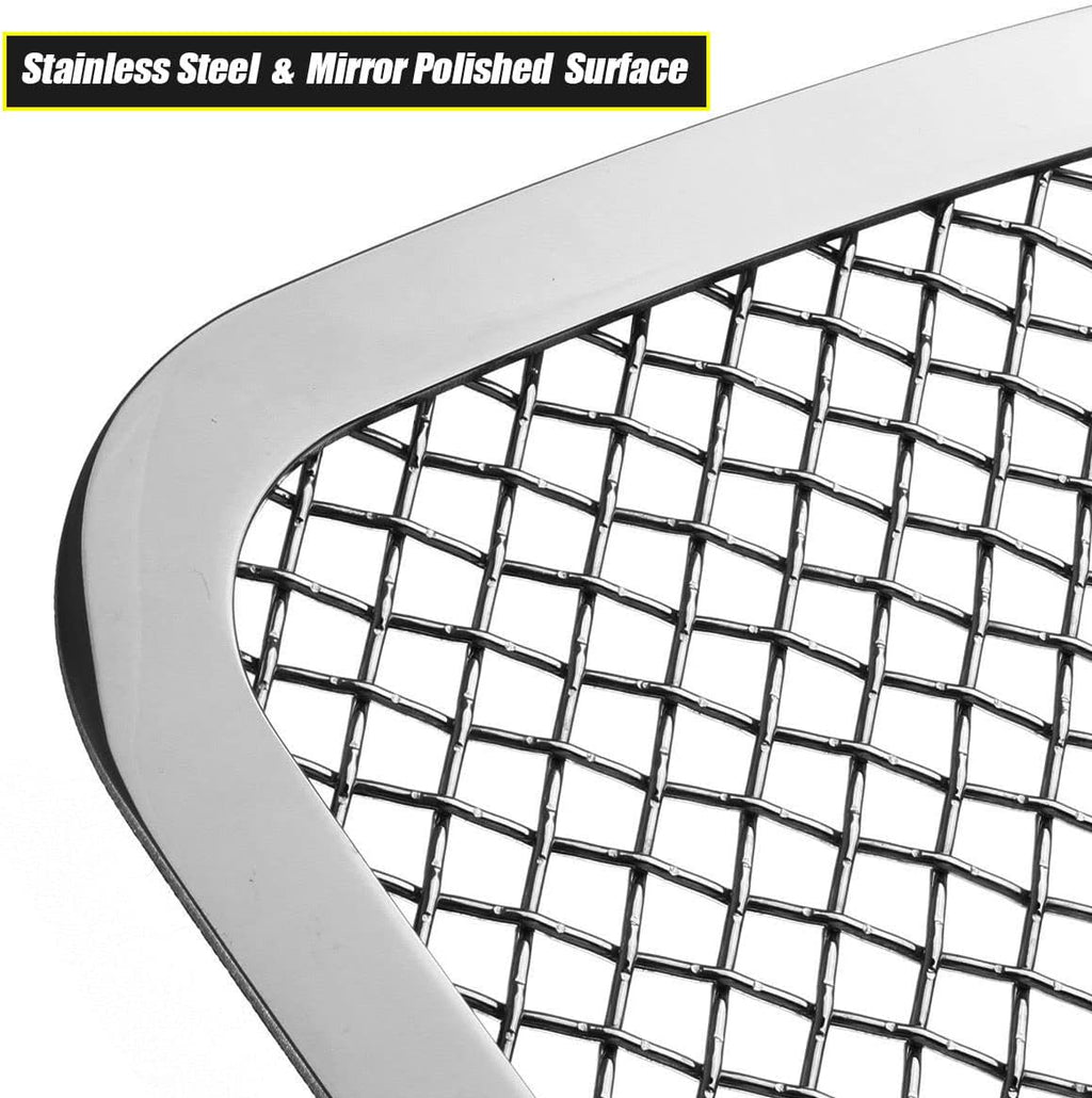 Front Lower Bumper Grille Chrome Stainless Steel V563090
