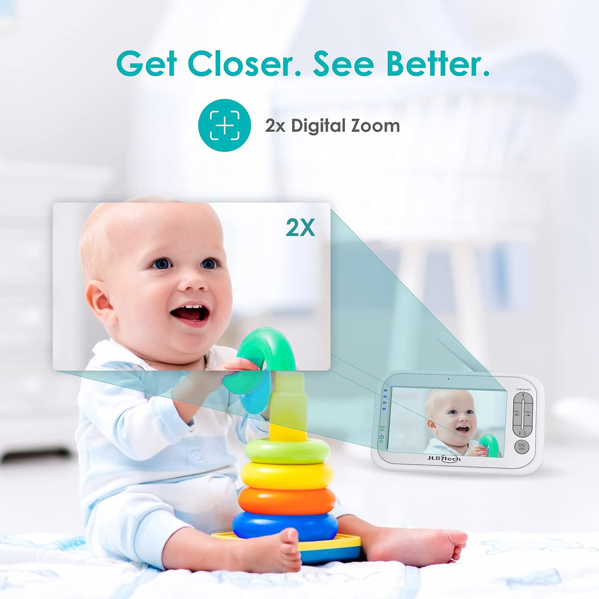 Video Baby Monitor with One Camera J4272