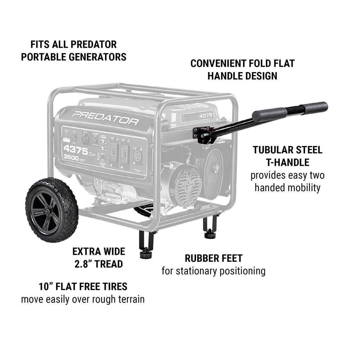10 in. Heavy Duty Generator Wheel Kit W37655