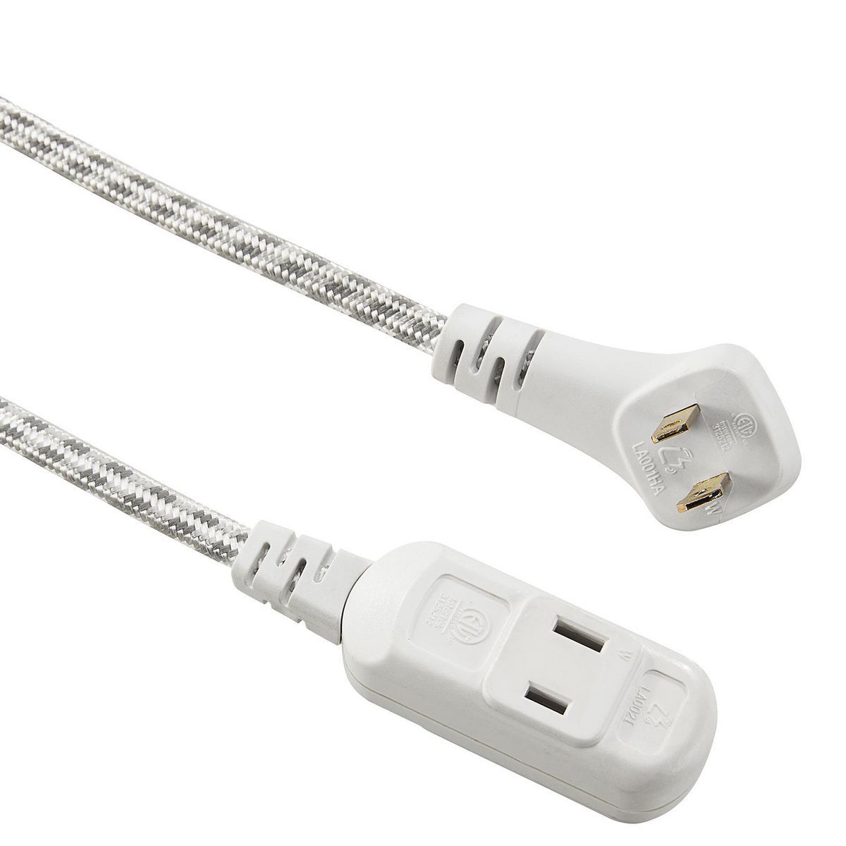 16/2 Gauge Flat Plug Braided Indoor Extension Cord S1278