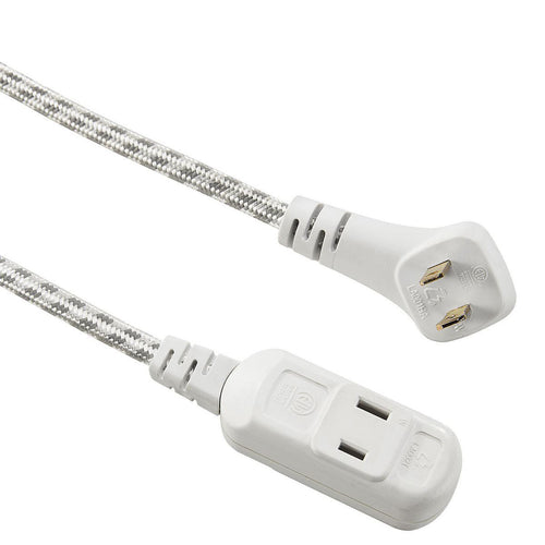 16/2 Gauge Flat Plug Braided Indoor Extension Cord S1278