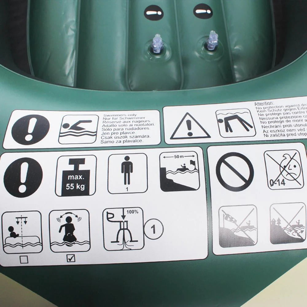 Inflatable Single PVC Boat with Pump D2085