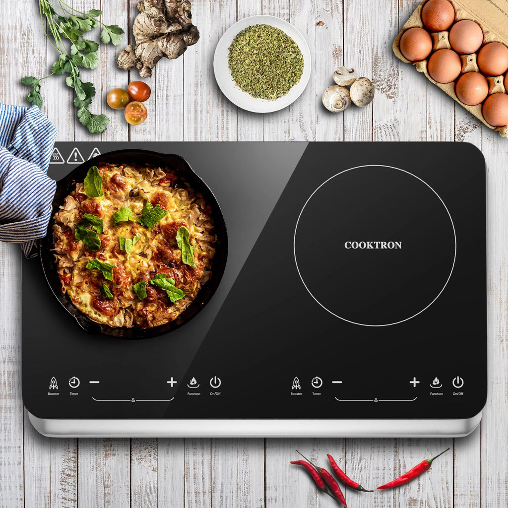 1800W Double Burner Electric Induction Cooktop Q706
