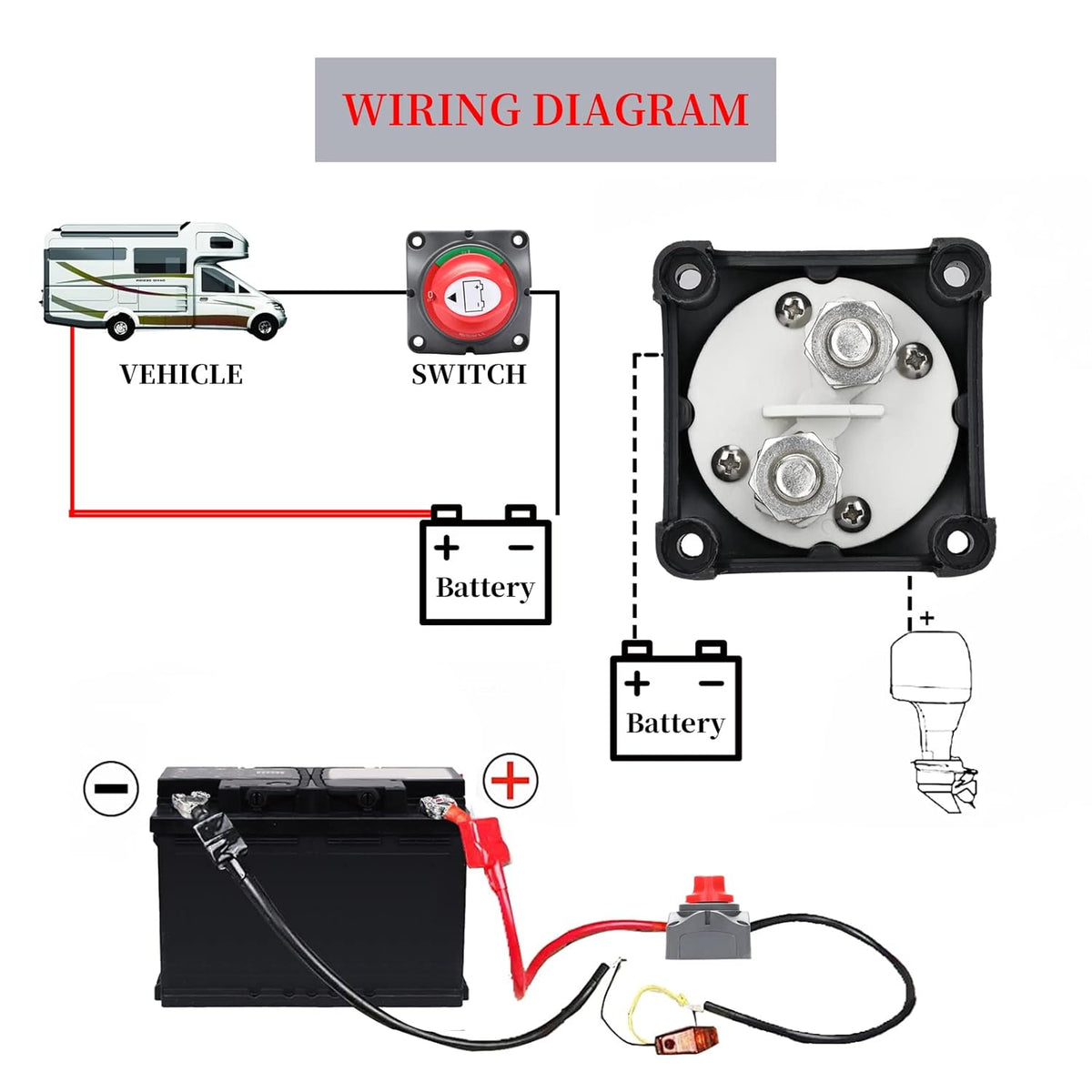 12-48 V Battery Switch Pack of 2 T1724