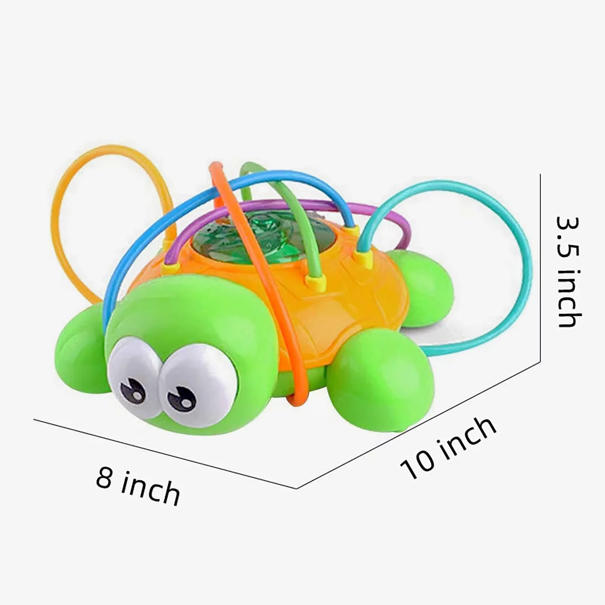 Sprinkler Toy for Kids Water Splash Play Spinning Spray Turtle Outdoor Toy C661