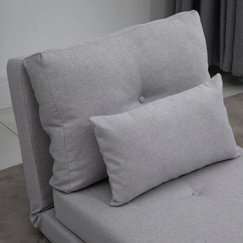 Light Gray 2-in-1 Floor Sofa Bed M2645