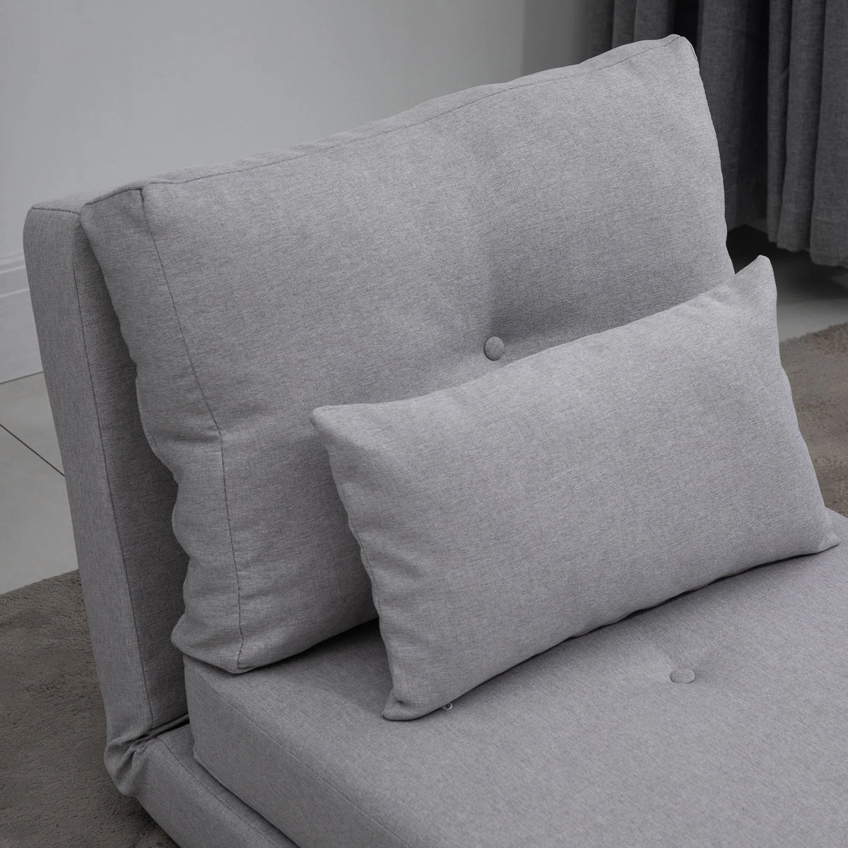 Light Gray 2-in-1 Floor Sofa Bed M2645