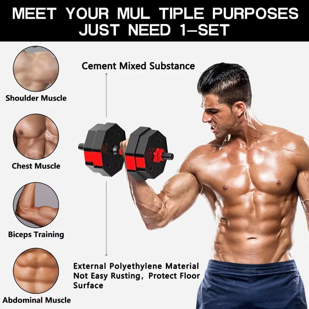 66LB Adjustable Dumbbells Set D8680