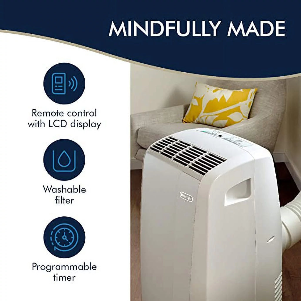 Restored 10,000 BTU 3-Speed Portable Air Conditioner with Dehumidifier O488