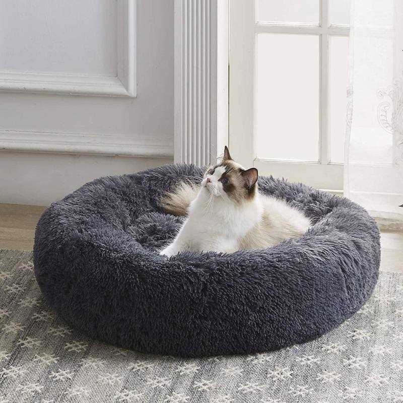 Grey Anti Anxiety Cat Bed S43923