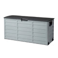 Black 75gal Outdoor Plastic Storage Deck Box T239