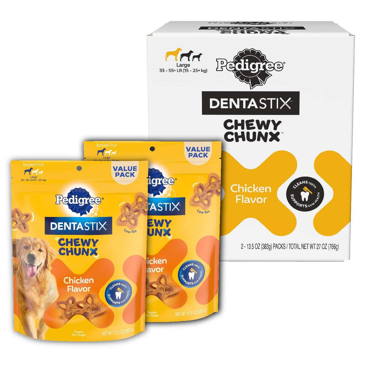 Chicken Flavour Chewy Chunx 68g R2440