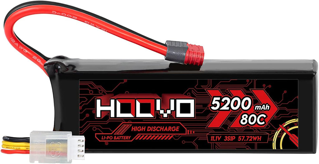3S 11.1V 80C 5200mAh LiPo Battery with Deans T Plug 2 Packs E1799