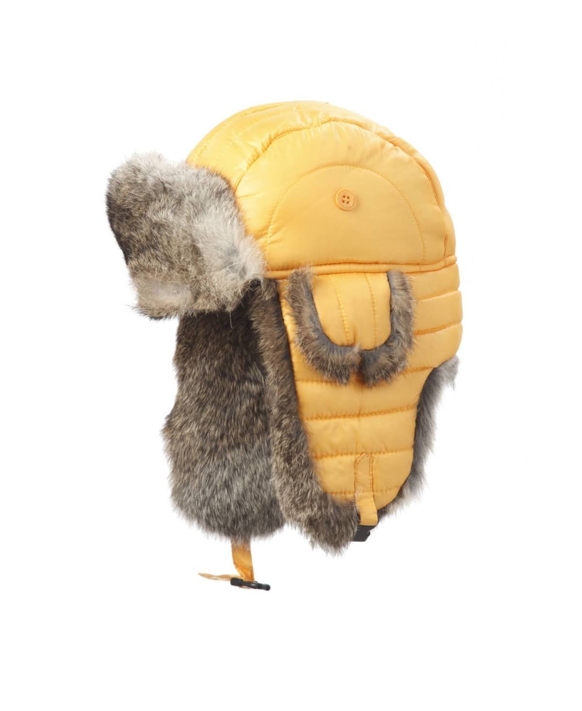 Nylon Shell Rabbit-Trimmed Aviator Hat G40571