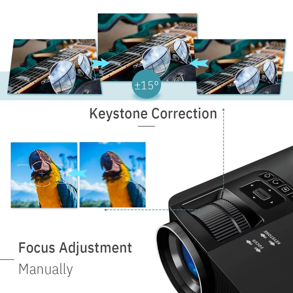 HD Movie Projector with 230 Projection Size, LCD, 1080P M678