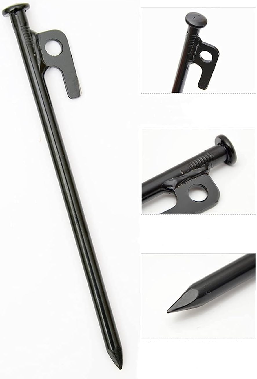 15.7 Inches 20 Pcs Heavy Duty Steel Tent Stakes O517