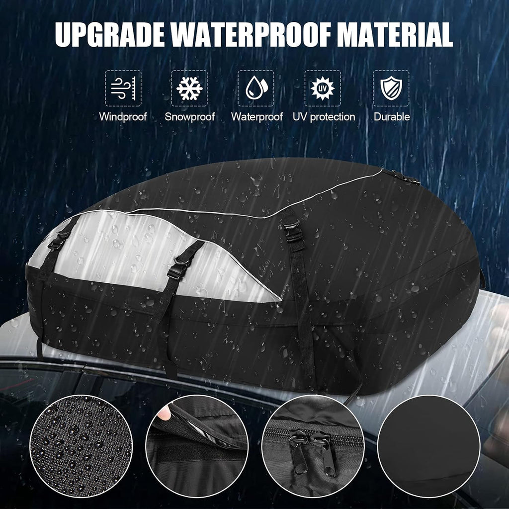 20 Cubic Waterproof Rooftop Cargo Carrier with Straps G97976