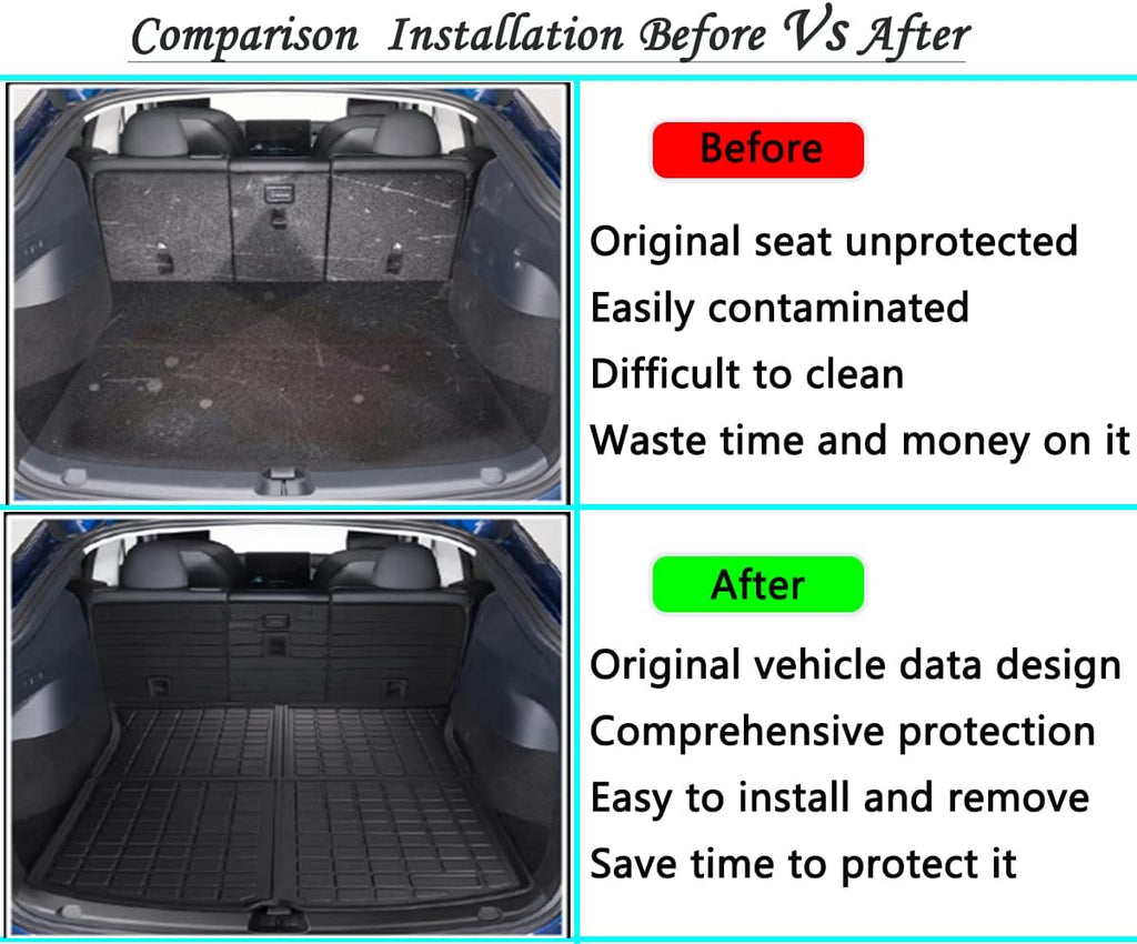 Black TPO Cargo Liners Trunk Mats L7629
