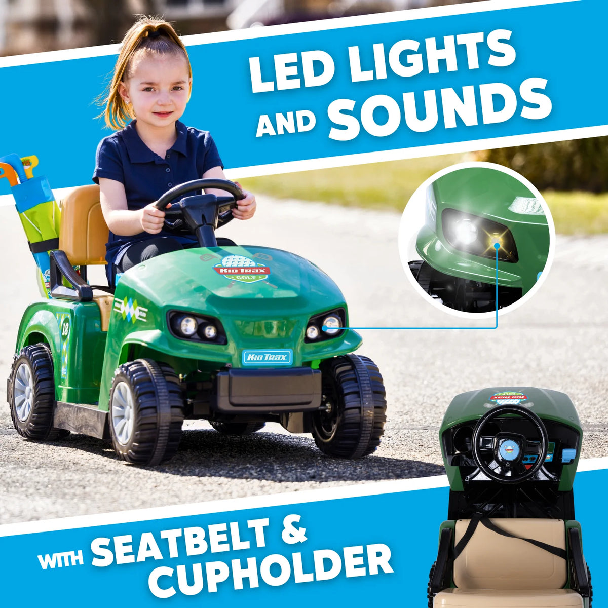 6V Ride On Golf Cart for Toddlers Z6934