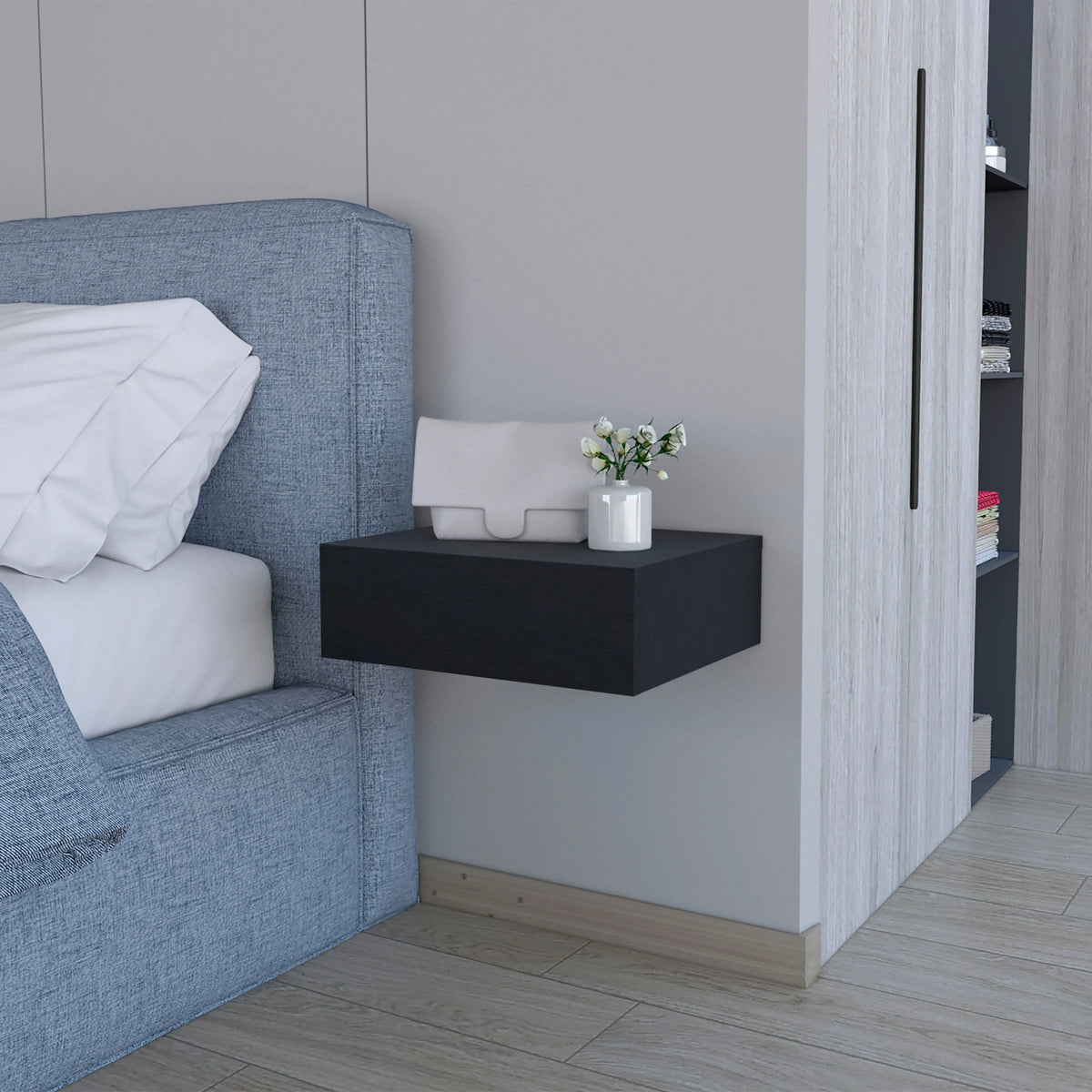 Floating Nightstand with Drawer E720503
