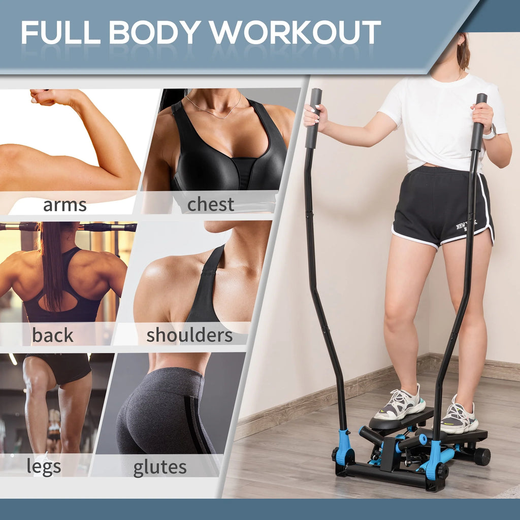 Stair Stepper Cardio Fitness Machine with Height Adjustable Bars X6261