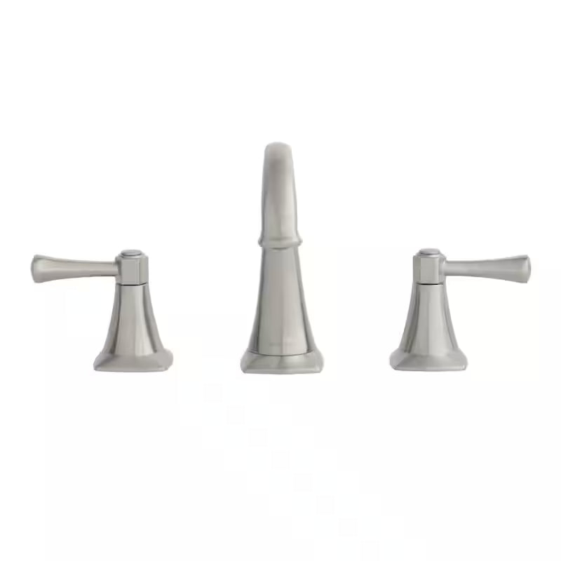 8 in. Widespread Double-Handle High-Arc Bathroom Faucet in Brushed Nickel A70292