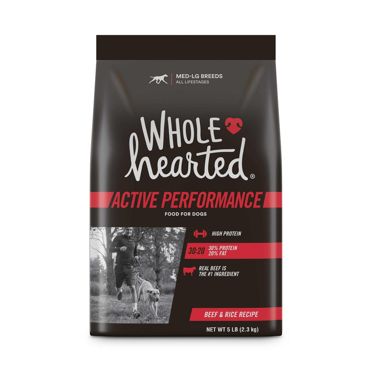 High-Protein Beef & Rice Recipe Dry Dog Food K437