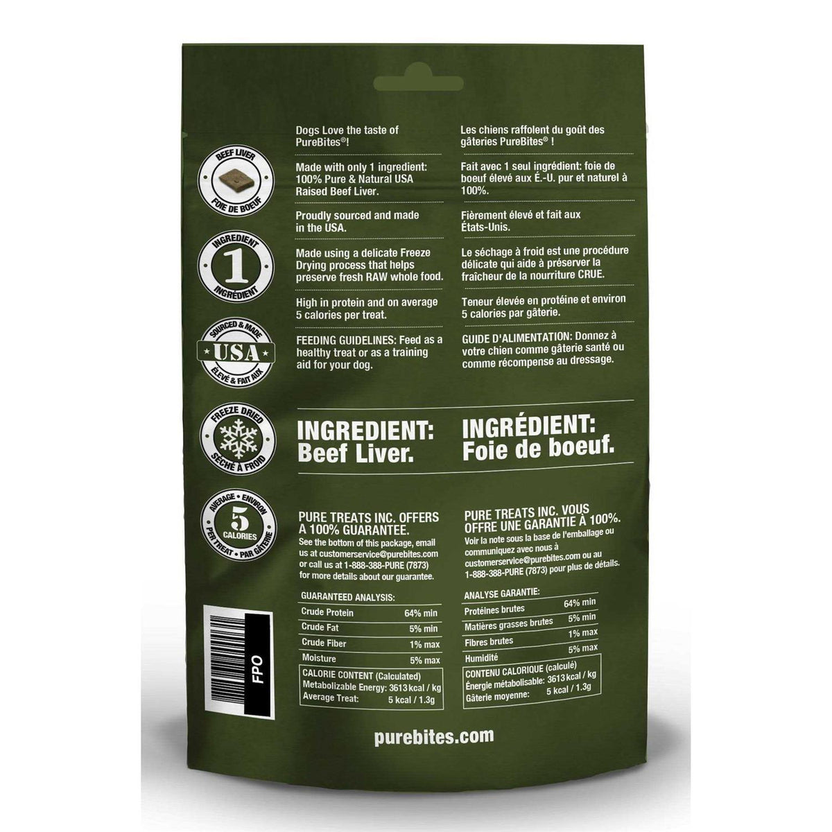 Beef Liver Freeze Dried Dog Treats K548