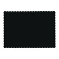 Black Scalloped Edge Placemats, 1000 Count J699637