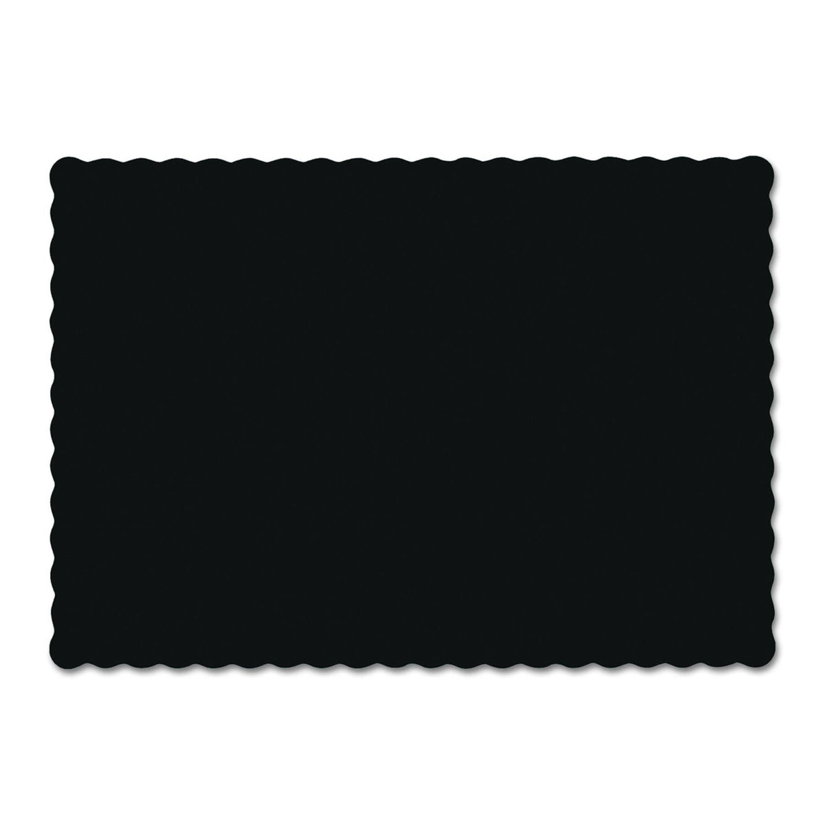Black Scalloped Edge Placemats, 1000 Count J699637