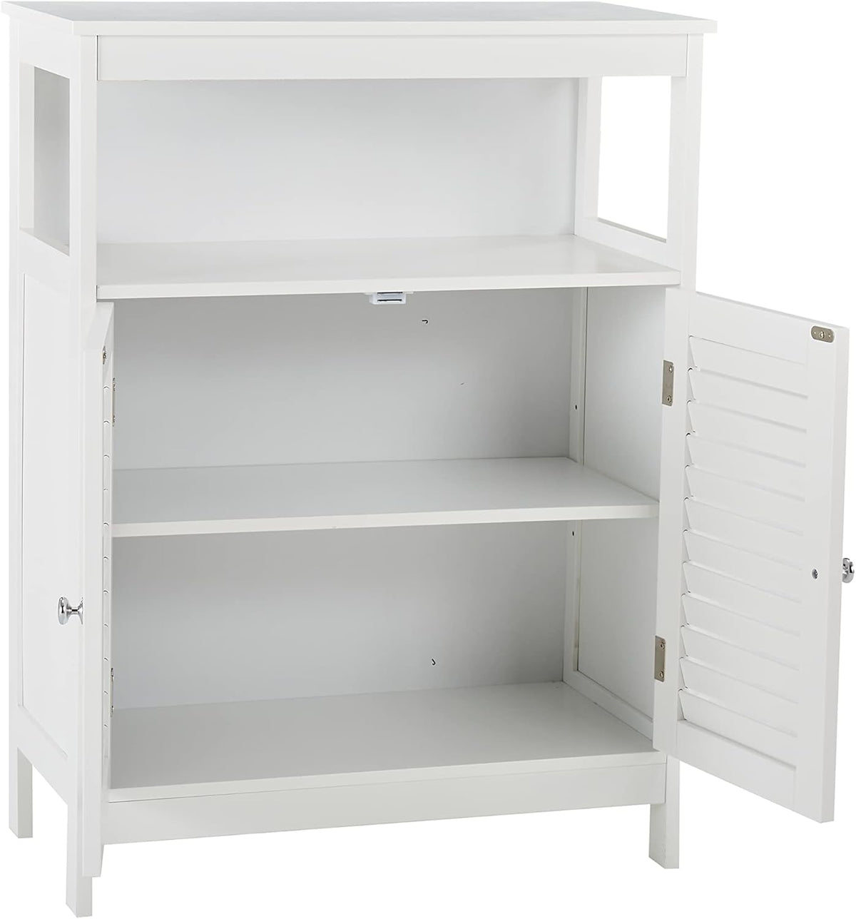 White Storage Cabinet with Two Doors Y9602