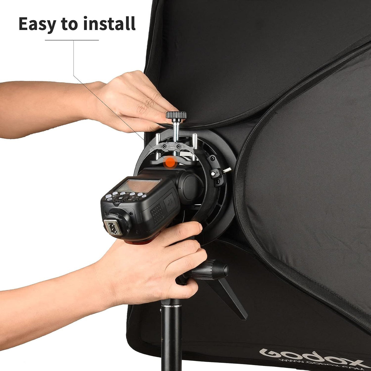 Foldable Flash Softbox Kit with Grid and Carrying Case A335047