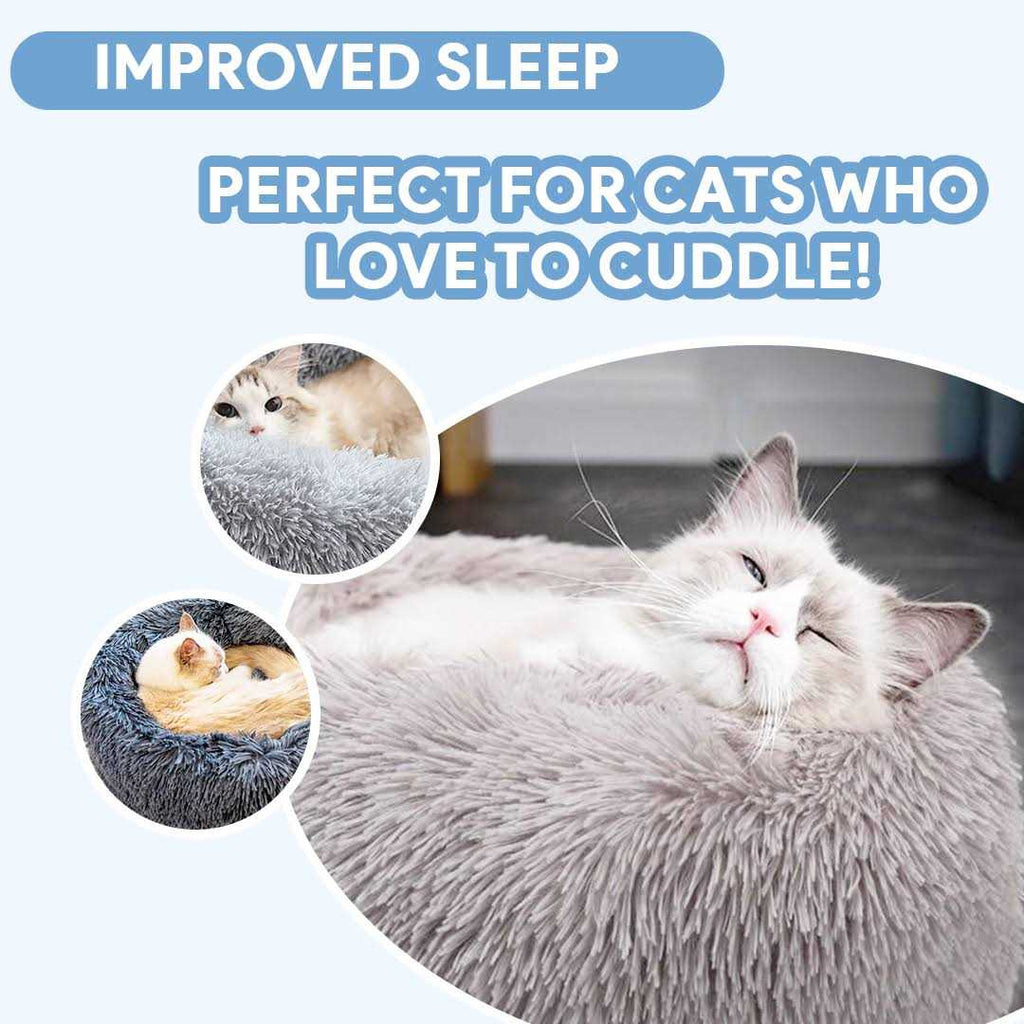 Grey Anti Anxiety Cat Bed S43923