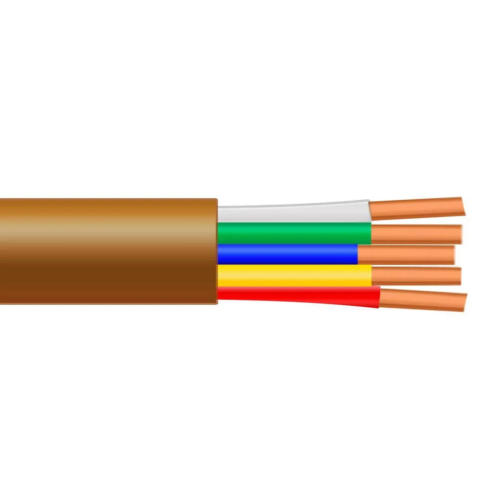 500 ft. 20/5 Solid BC CMR/CL2R Brown Thermostat Wire V747531