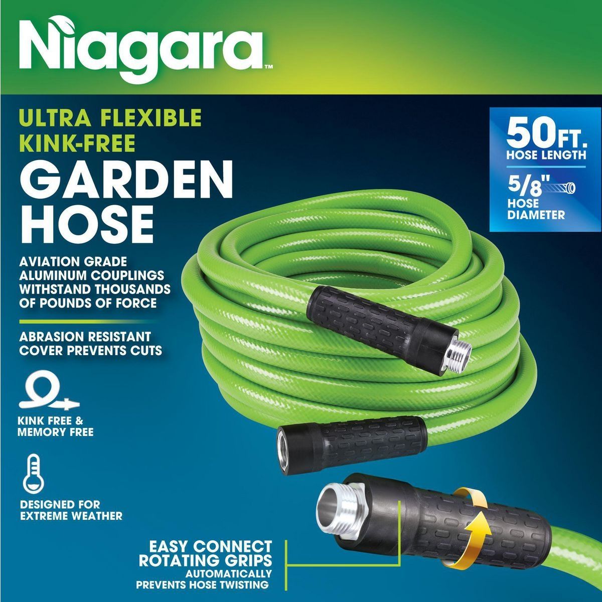 50 ft. x 5/8 in. Kink-Free Garden Hose U6286