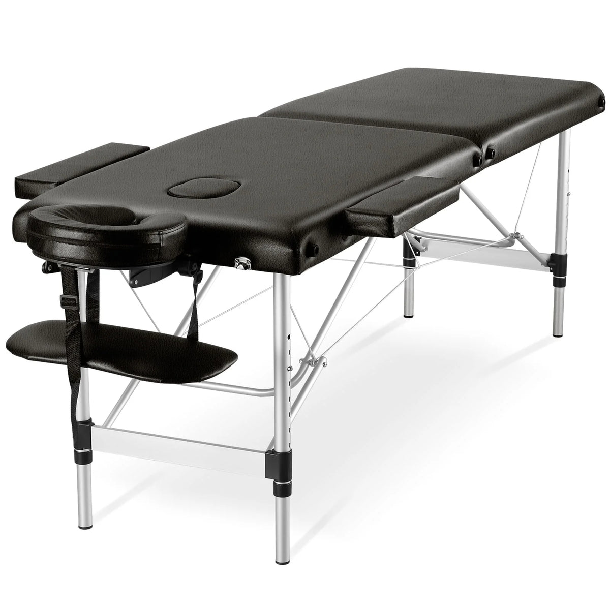 Portable 84 Inch Adjustable Folding Massage Table Black N447770