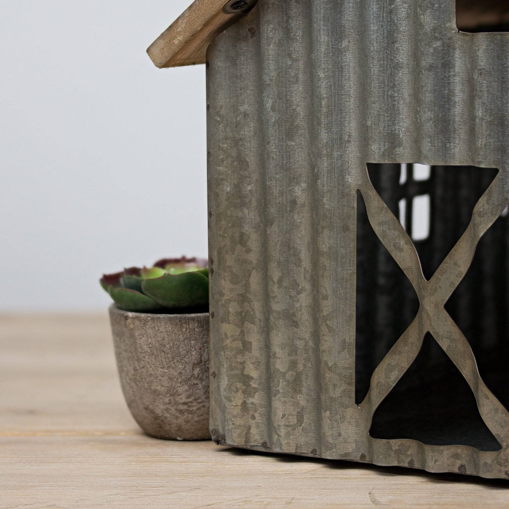 Wood and Metal Tabletop Decor M95724