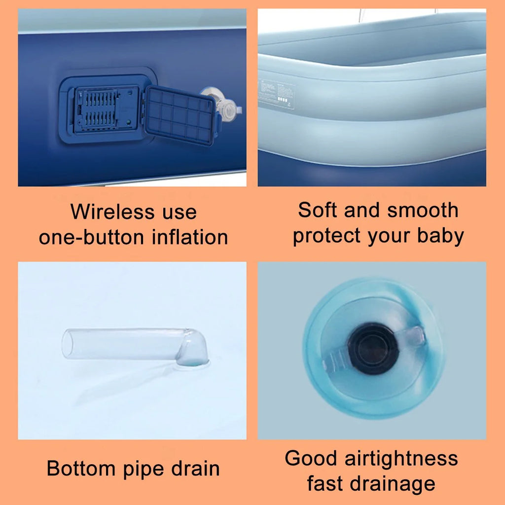 Automatic Inflatable Swimming Pool with Awning P628923