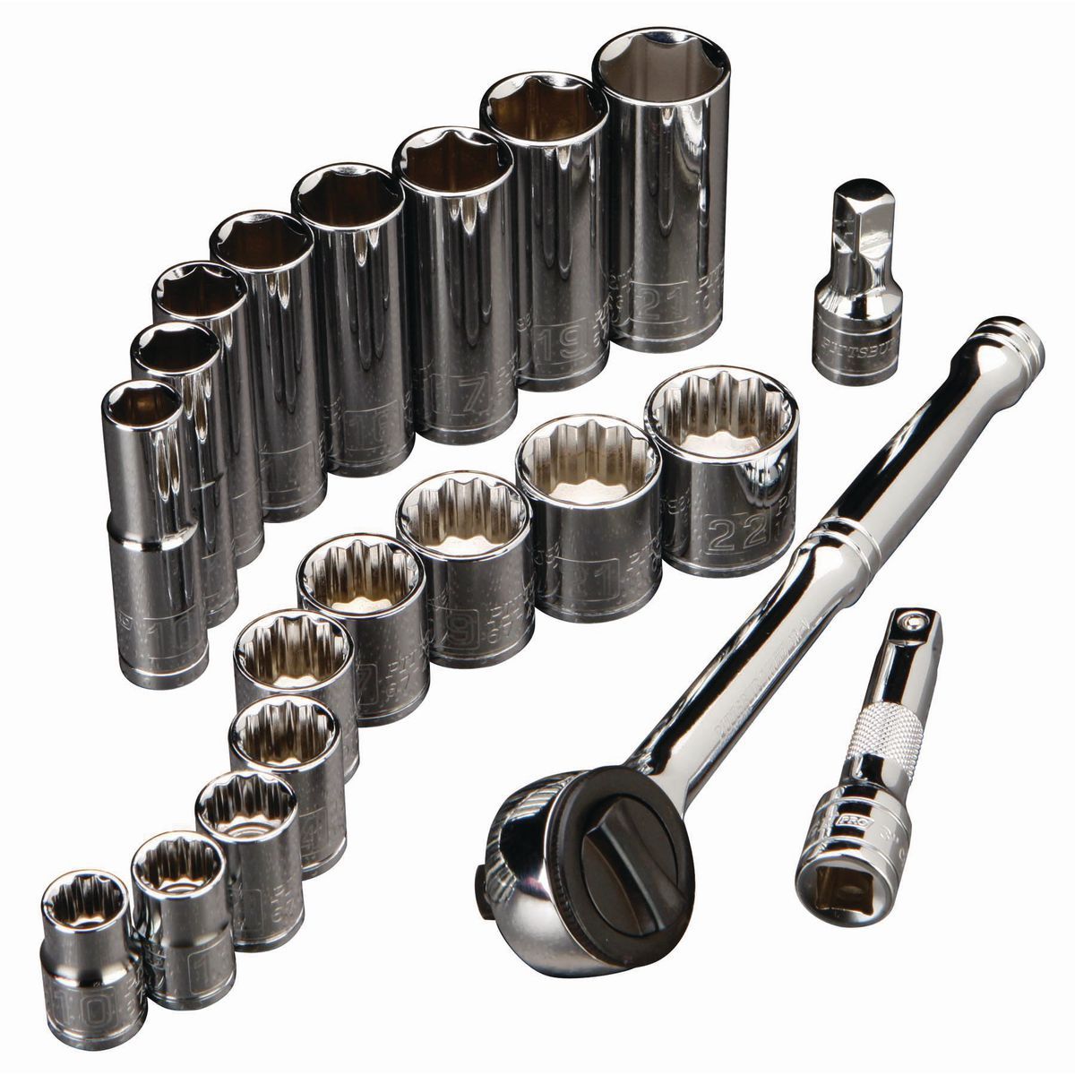 3/8 in. Drive Metric Socket Set, 20-Piece N203106