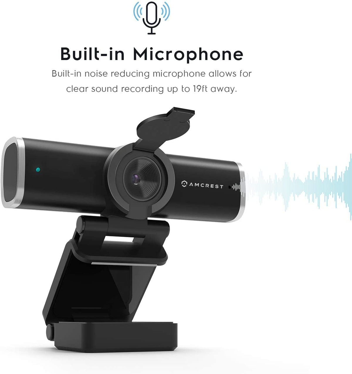 4-Megapixel Webcam with Microphone & Privacy Cover V79225