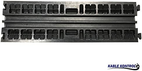 Black 2 Channel Rubber Cable Protector P50673